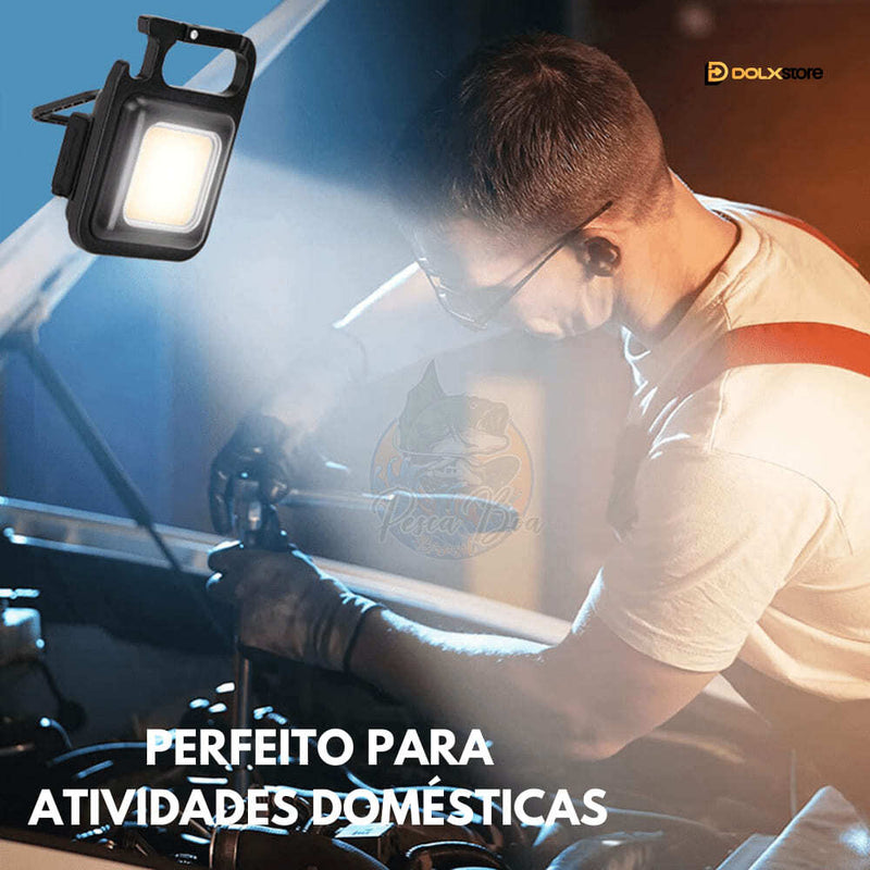 MIni LANTERNA CHAVEIRO Lumen Pro - Ultra potente, Multifunções, Recarregável, Emergência, solução na palma da sua mão