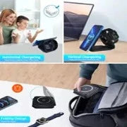 Carregador de Bolso 3 em 1 | Magnetic Charger | O mais Compacto e eficiente carregador de Celular, Relógio e Fones do mercado