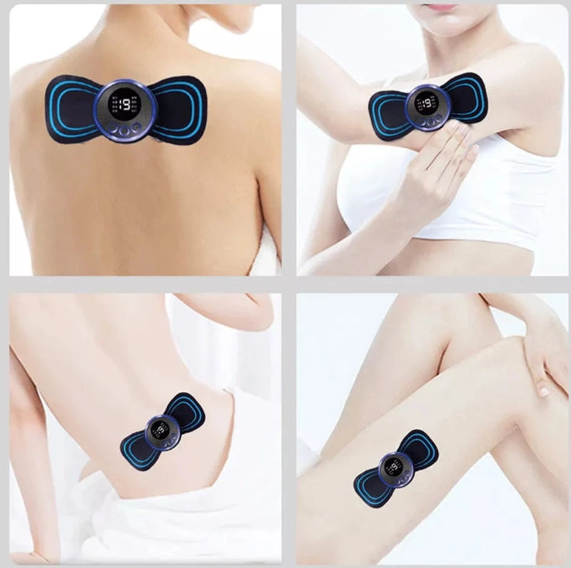 Mini Massageador Portátil para Dores e Inchaços, Estimulador Muscular, Cervical e Corpo Saudável