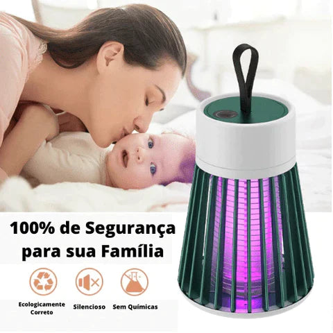 Luminária Repelente Elétrica- Mata Mosquitos | Proteção Crianças | Dengue| Camping | Fazenda | Sono Seguro