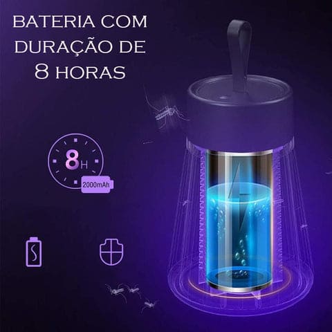 Luminária Repelente Elétrica- Mata Mosquitos | Proteção Crianças | Dengue| Camping | Fazenda | Sono Seguro